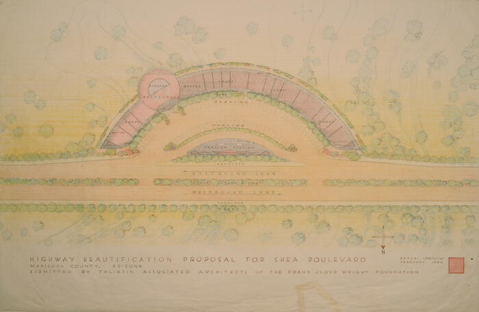 Drawing: Plan, Highway Beautification Proposal for Shea Boulevard