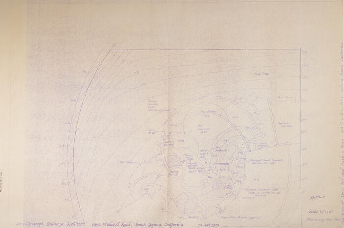 Landscape Plan, House Remodel for Alexis Asnis (1982)